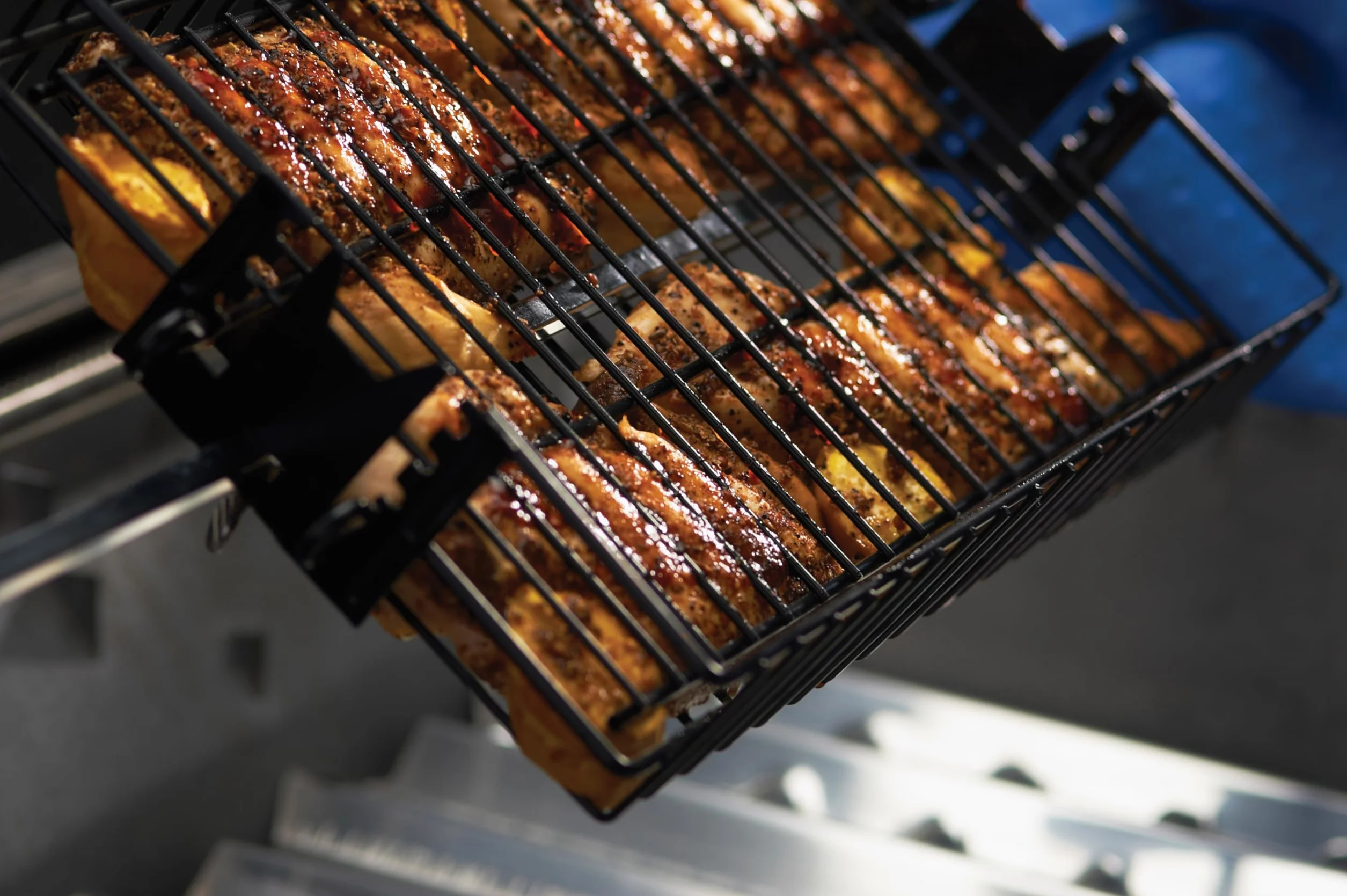 Onward Manufacturing Company Non-Stick Flat Spit Rotisserie Grill Basket
