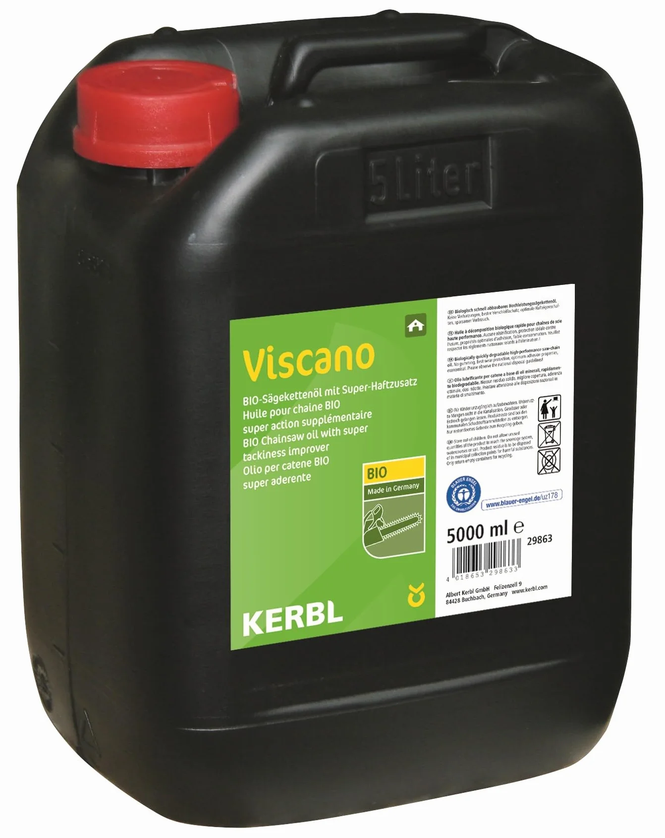 Kerbl Viscano bio olej do pił łańcuchowych 5 l