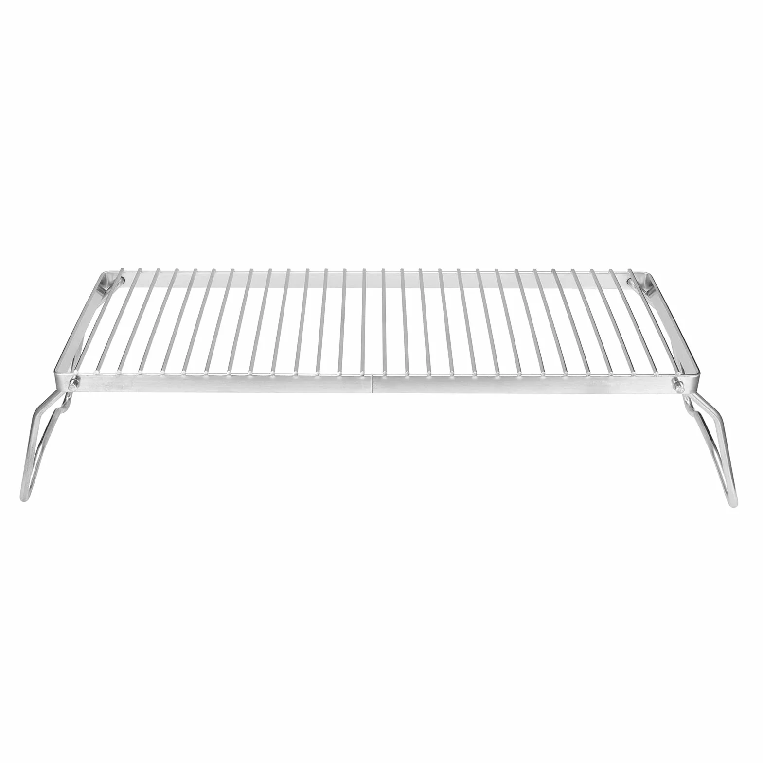 Grill Ogniskowy ze Stali Nierdzewnej, Przenośny Składany Grill Ognisko Ruszt do Grilla Uniwersalny Stojak Na Grilla Na Kemping Na Zewnątrz Domu 44 X 16 Cm