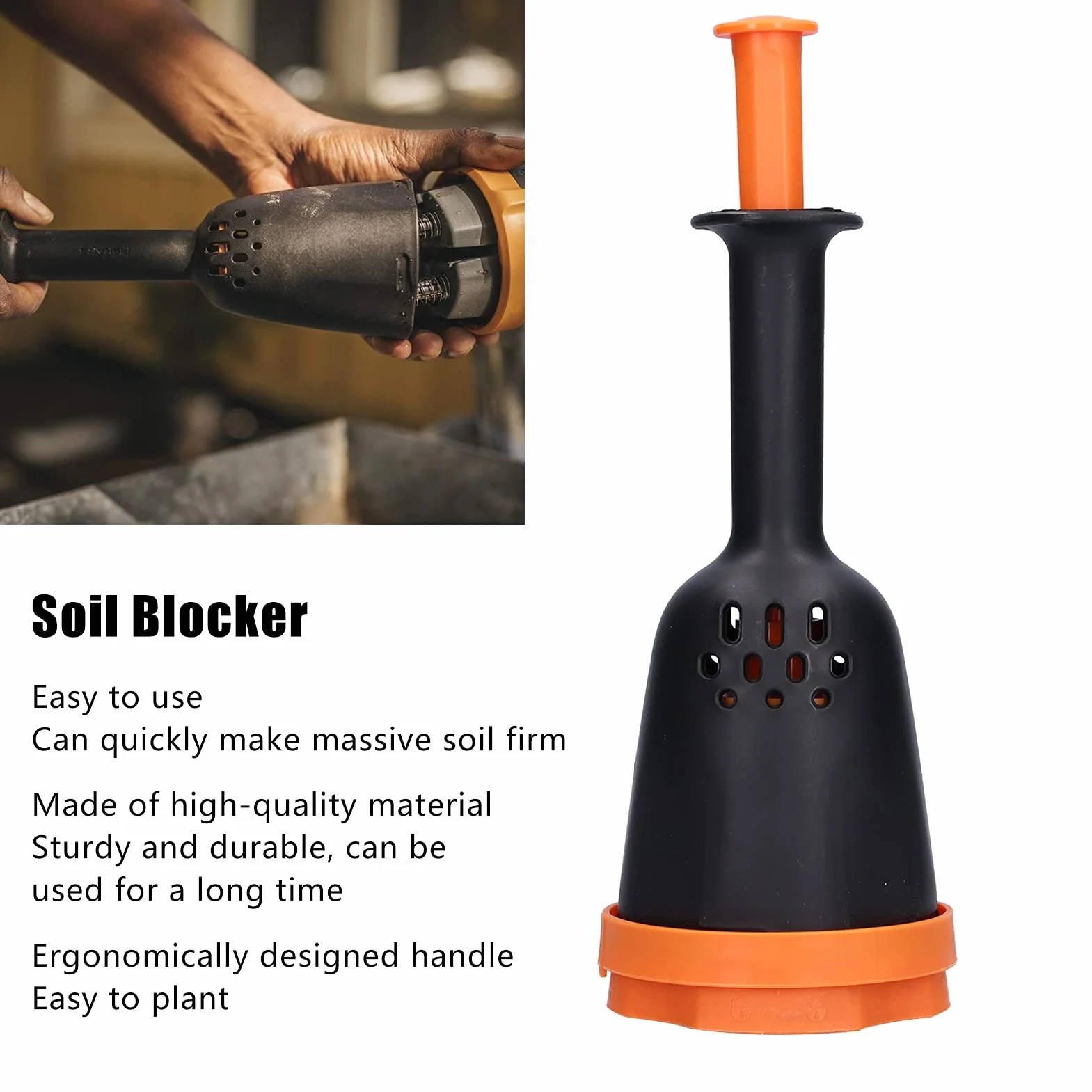 Plant Soil Block Maker, Praktyczny Wygodny do Sadzenia Blokowania Gleby do Ogrodu dla Przedszkola