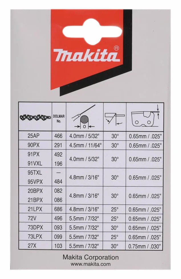 Makita 191H11-5 łańcuch do piły 35 cm 1,3 mm 3/8" HM