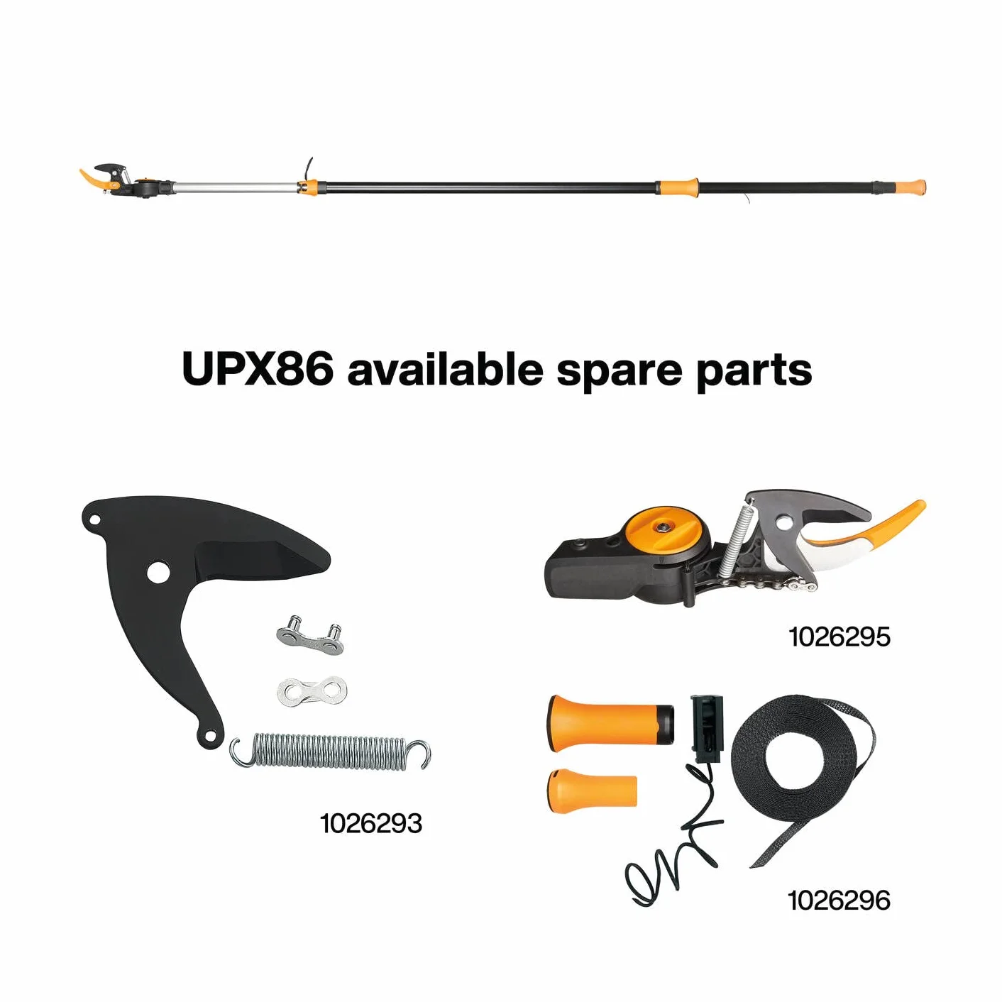Fiskars Powergear Zestaw Części, Czarny
