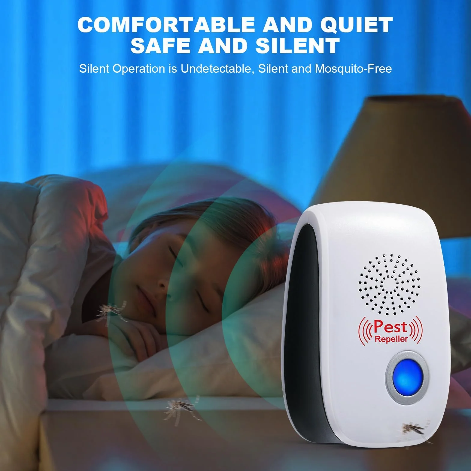 Flintronic 6 szt. ultradźwiękowa mysz odstraszająca mysz, ultradźwiękowy odstraszacz szkodników, ultradźwiękowy środek odstraszający komary, urządzenie do usuwania karaluchów, pająków, mrówek