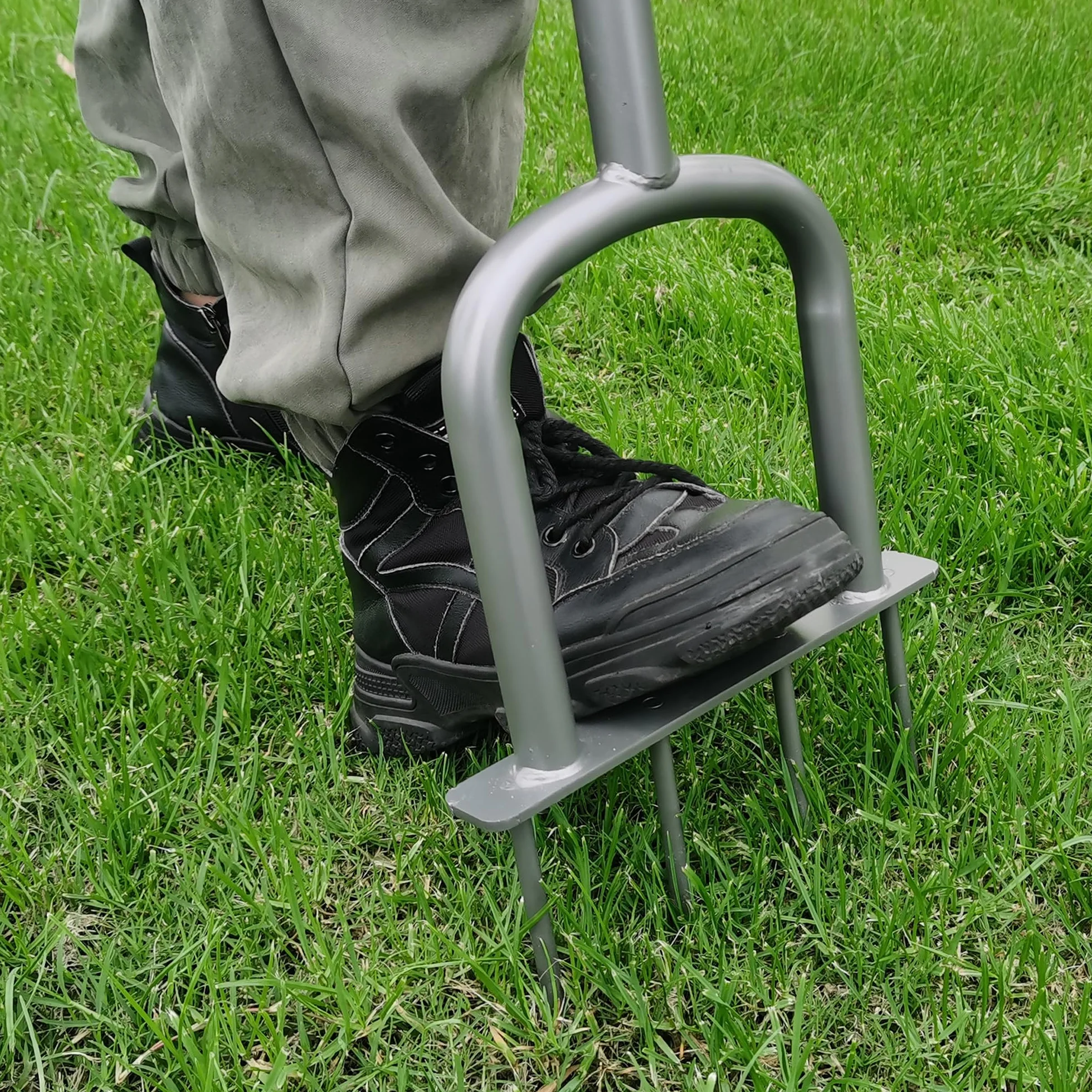 BARAYSTUS Mannual Lawn Aerator z regulacją wysokości do kompaktowych nawierzchni i lawns z aeratorem z 4 kolcami