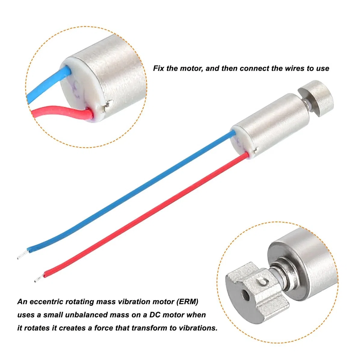 15 sztuk 4x8mm 3V 11000RPM Silnik wibracyjny Mimośrodowa masa obrotowa mikro elektryczny silnik wibracyjny do wentylatorów elektrycznych szczoteczek do zębów