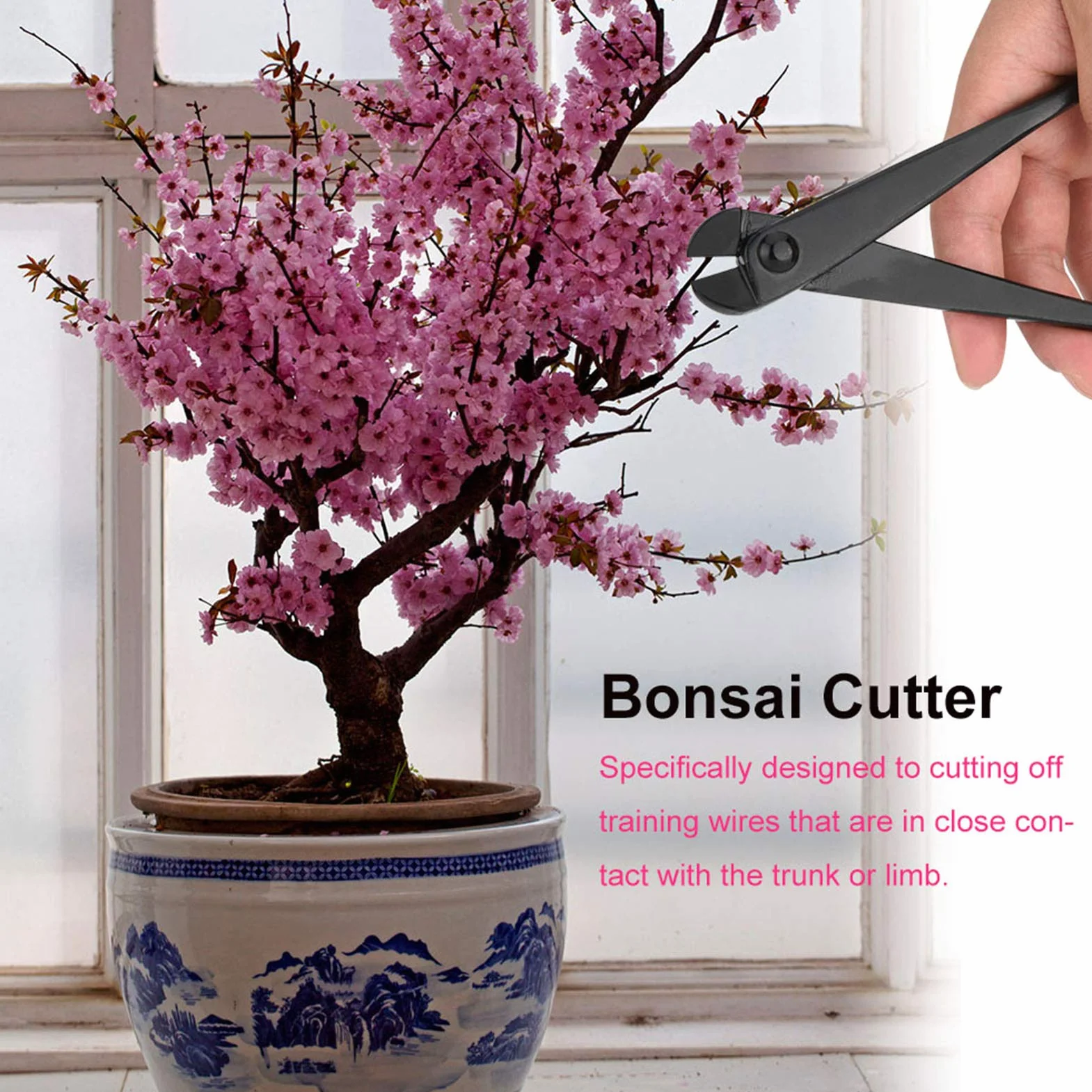 Obcinak do Drutu Bonsai 210 Mm Profesjonalny Przecinak do Gałęzi ze Stopu Stali Manganowej