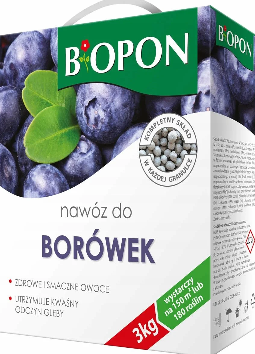 BOPON Nawóz do borówek granulat 3 kg