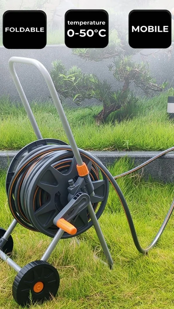 NEO TOOLS Mobilny system nawadniania ogrodu 30 m 1/2 cala wąż ogrodowy PCW