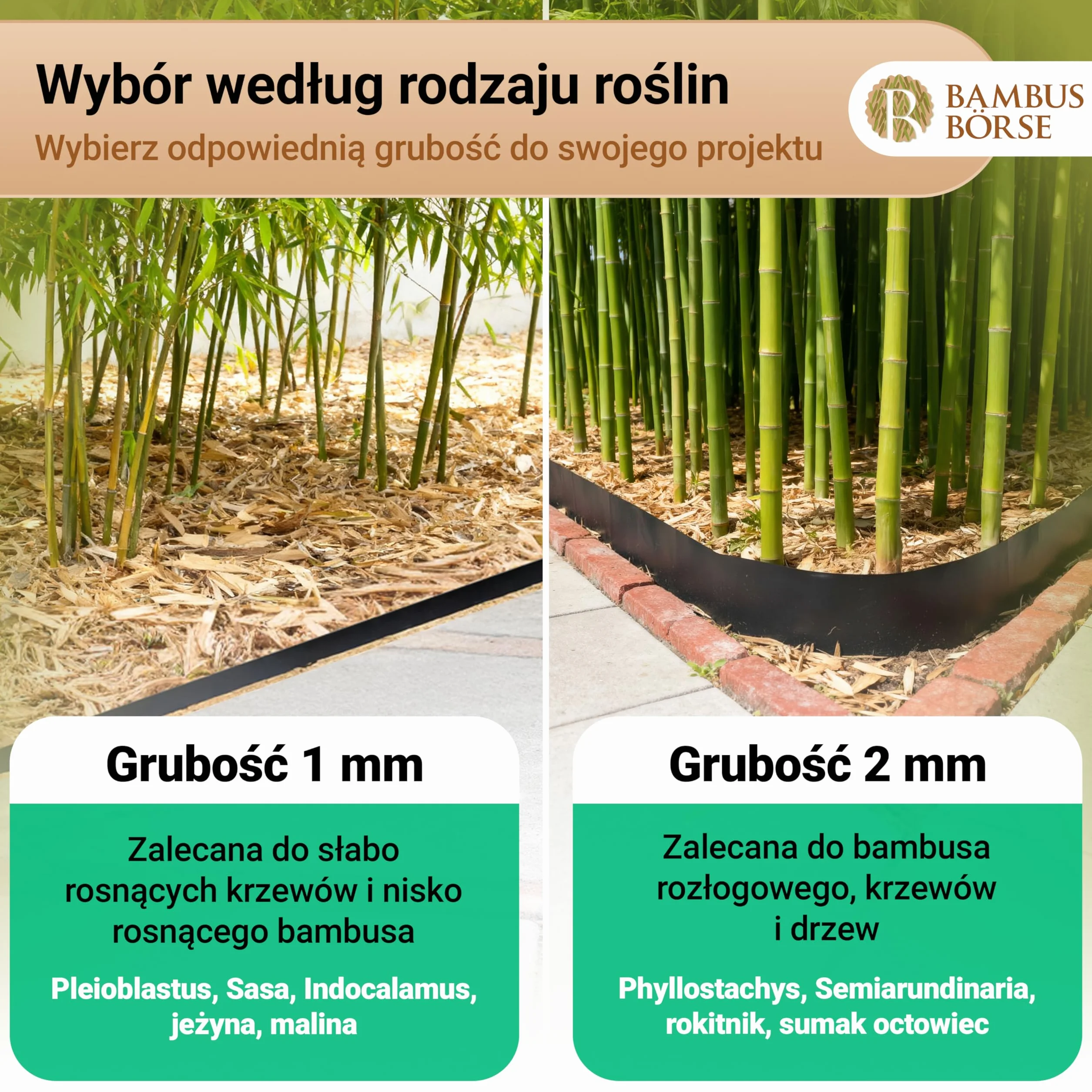 Ogranicznik korzeniowy Bariera kłącza 2 mm 70 cm 7 m