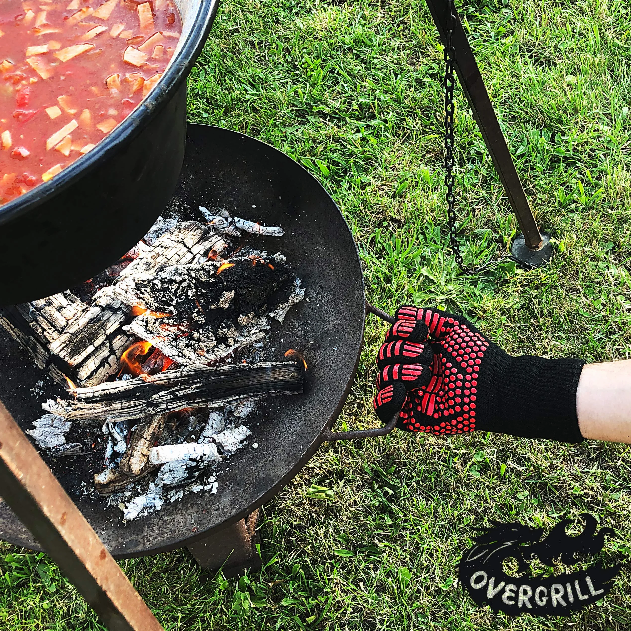Rękawice ognioodporne: 2x rękawica do grilla BBQ – 800 stopni ochrony przed wysoką temperaturą – dla mężczyzn odporne na wysoką temperaturę – ognioodporne rękawice kominkowe – uniwersalne rękawice do