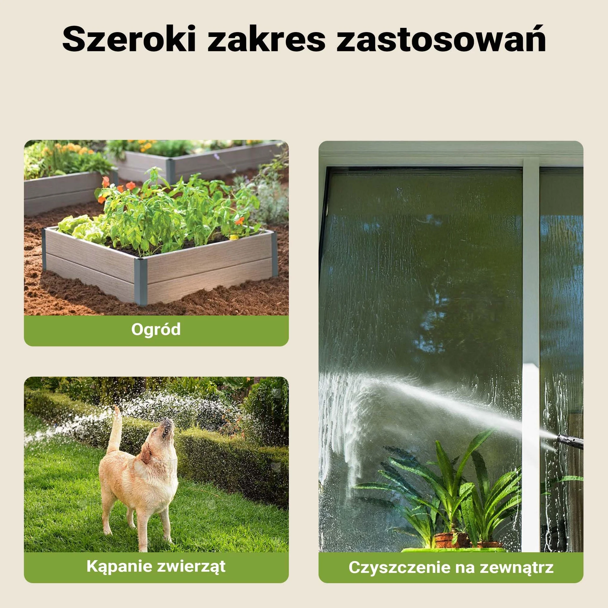 Bęben na wąż XPOtool, ścienna skrzynka na wąż z automatycznym bębnem i 15-metrowym wężem, nawadnianie ogrodu