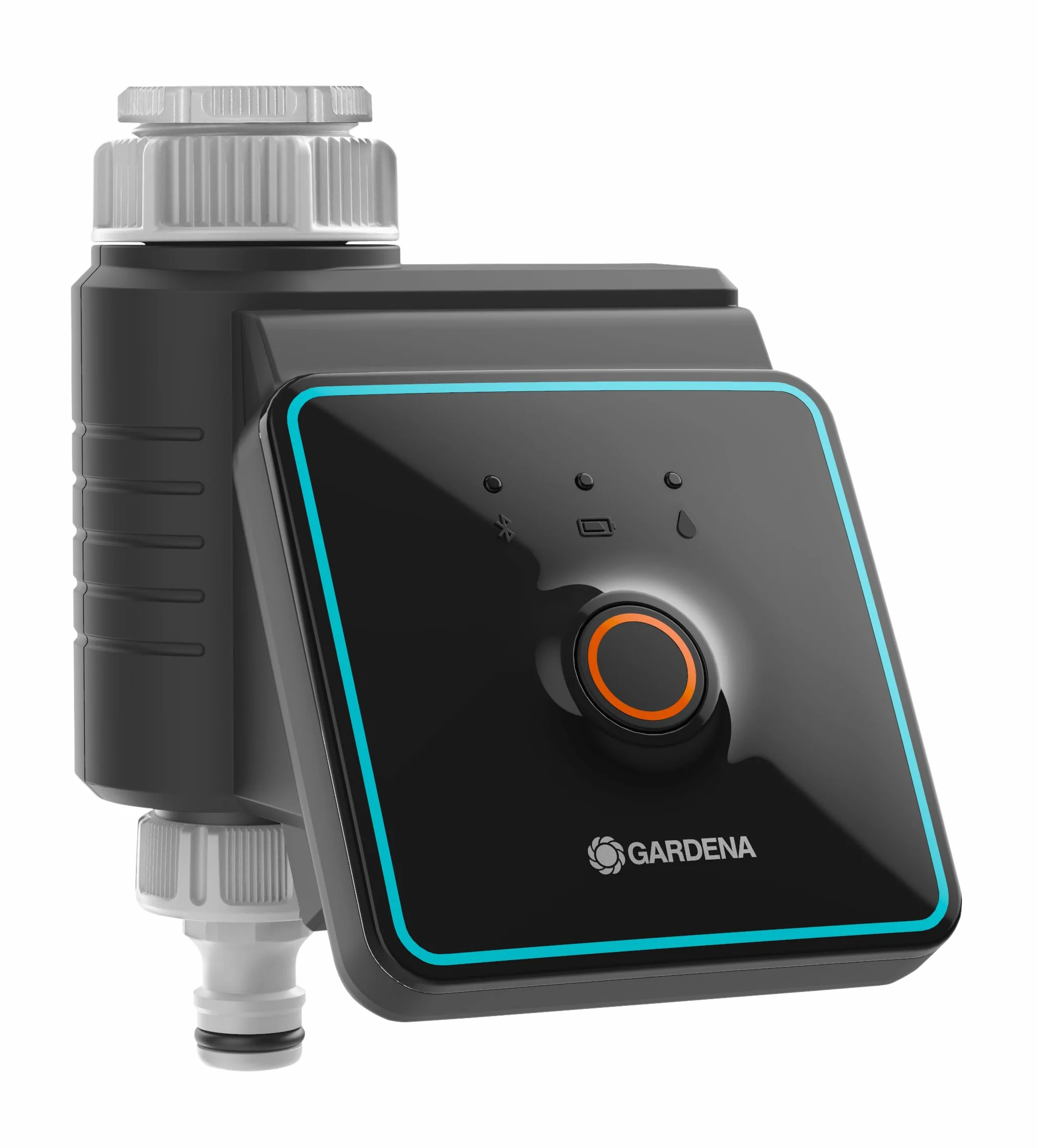 Gardena sterownik nawadniania za pomocą aplikacji Bluetooth®: Autom. nawadnianie ogrodu i balkonu, konfig. za pomocą aplikacji, cykle nawadniania w 3 harmonogramach, zasięg 10 m (01889-20)