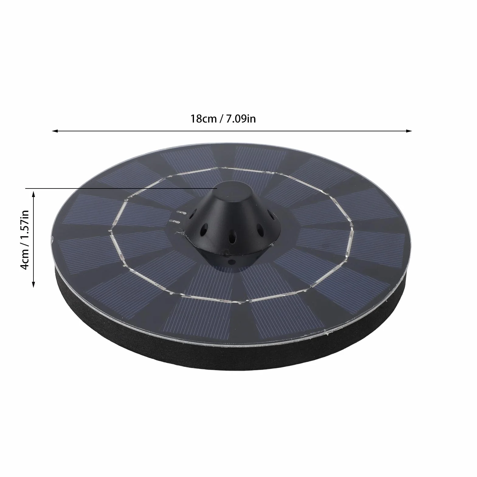 Solarna Pompa Fontannowa 2,5 W Napowietrzacz Stawu z Wężami Powietrznymi i Kamieniami Bąbelkowymi