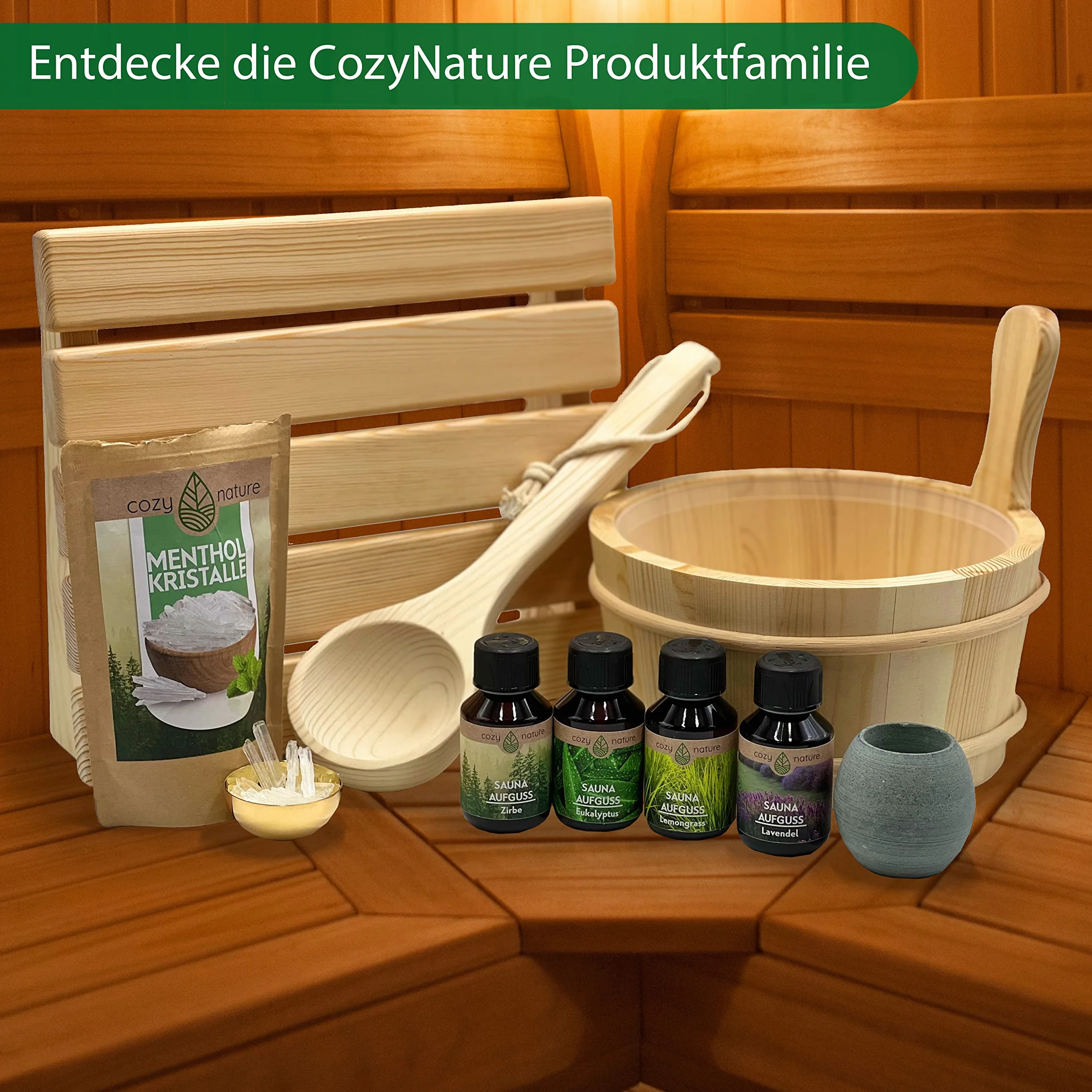 CozyNature Uchwyt do okularów do sauny Akcesoria 2 przedziały