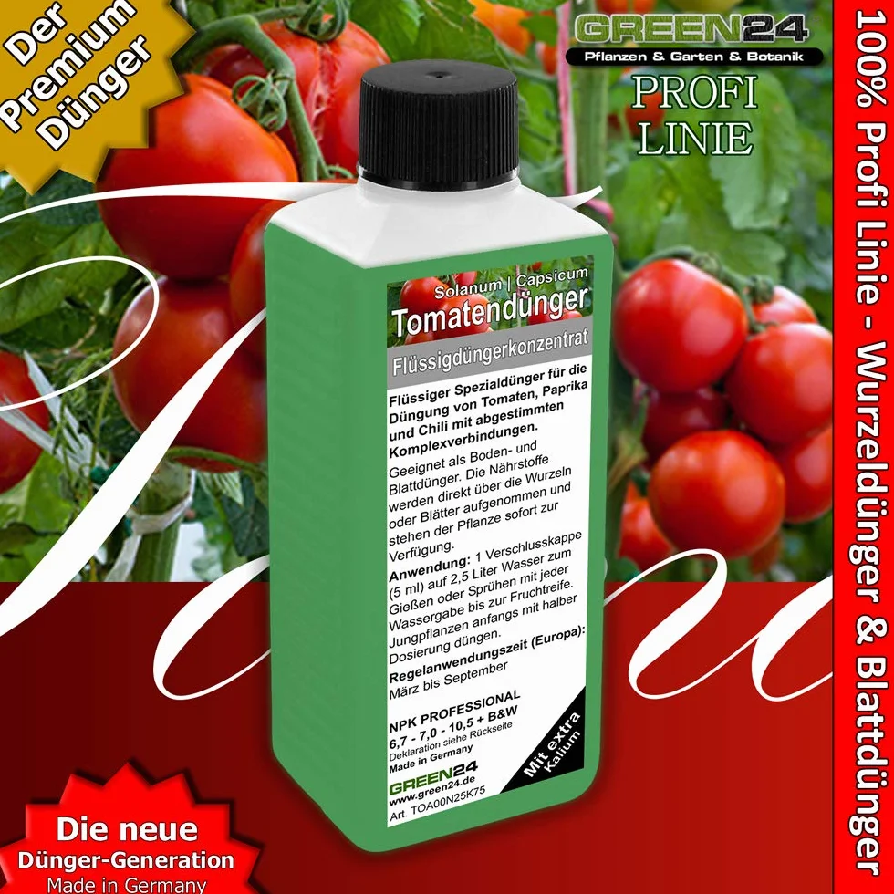 GREEN24 Nawóz do Pomidorów, Papryki i Chilli, Płynny Premium z Profesjonalnej Linii
