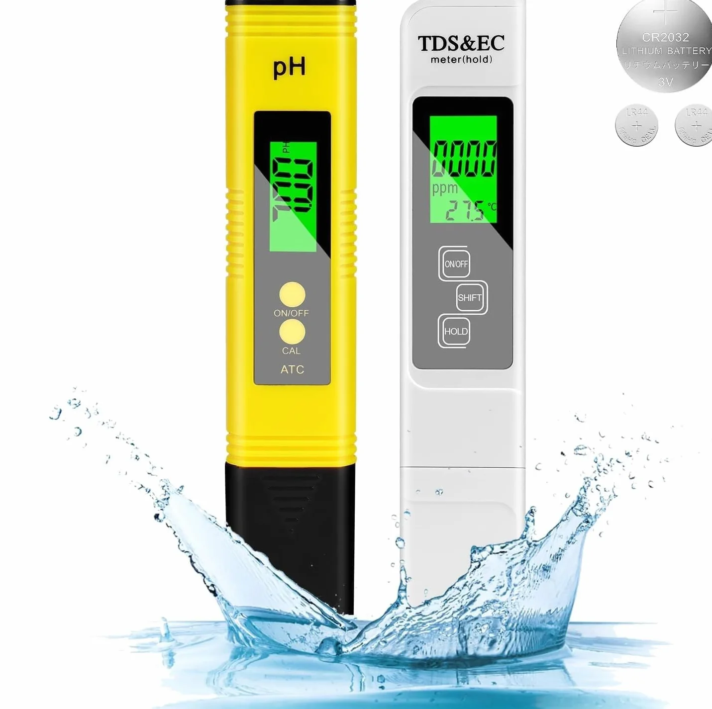 Flintronic PH/TDS/EC/Temp 4 w 1 miernik jakości wody z LCD i podświetleniem do basenu i spa
