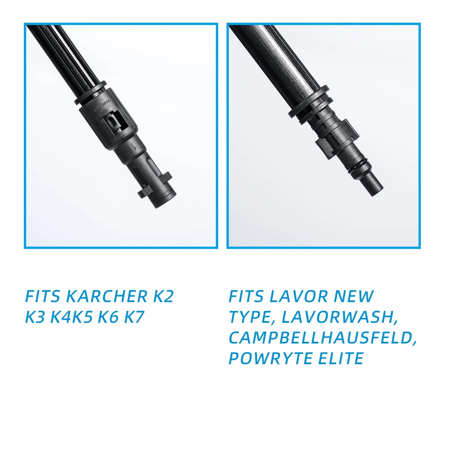 YUET Dirt Blaster 170bar Wysuwana lanca wymienna do Kärcher/Lavor/Lidl Parkside Karcher K2 K3 K4 K5 K6 K7, moc turbo obrotowa, dysza pistoletu wysokociśnieniowego do czyszczenia samochodu