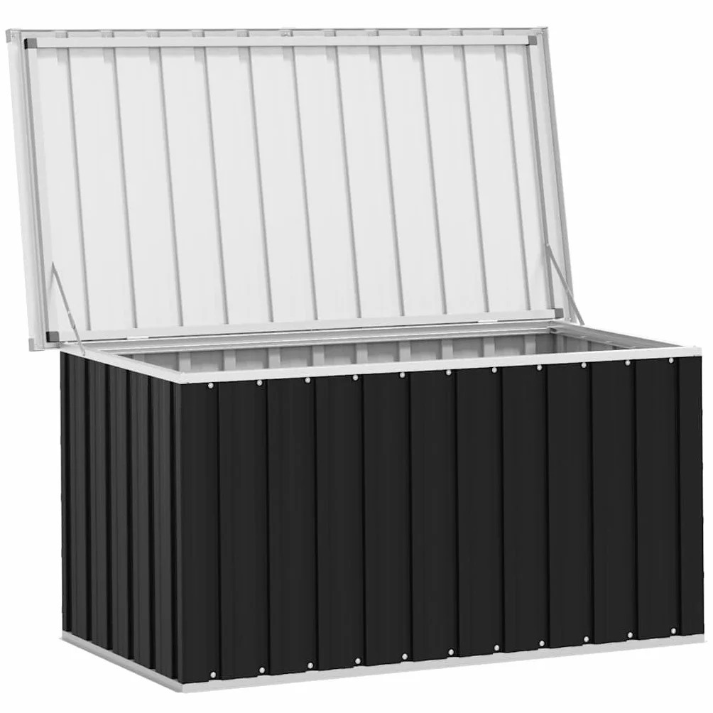 vidaXL Skrzynia ogrodowa do przechowywania 129x67x65 cm antracytowa
