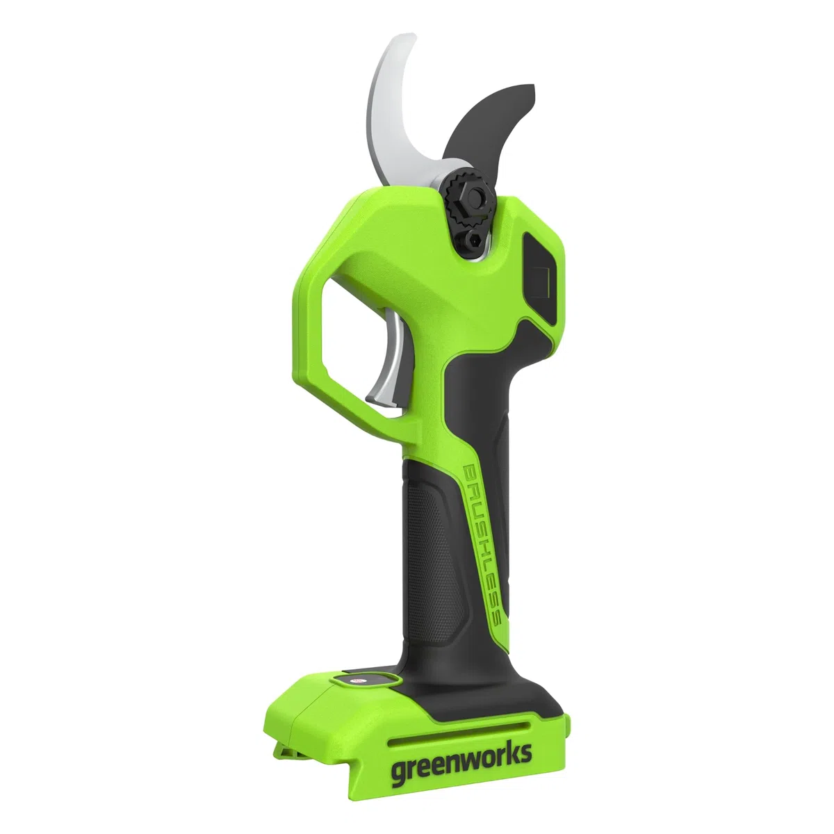 Greenworks 24 V elektryczne sekatory tylko narzędzia, silnik bezszczotkowy, stalowe ostrza laserowe, otwór 22/32 mm, wyświetlacz LED, akumulatorowe sekatory LP1212A1