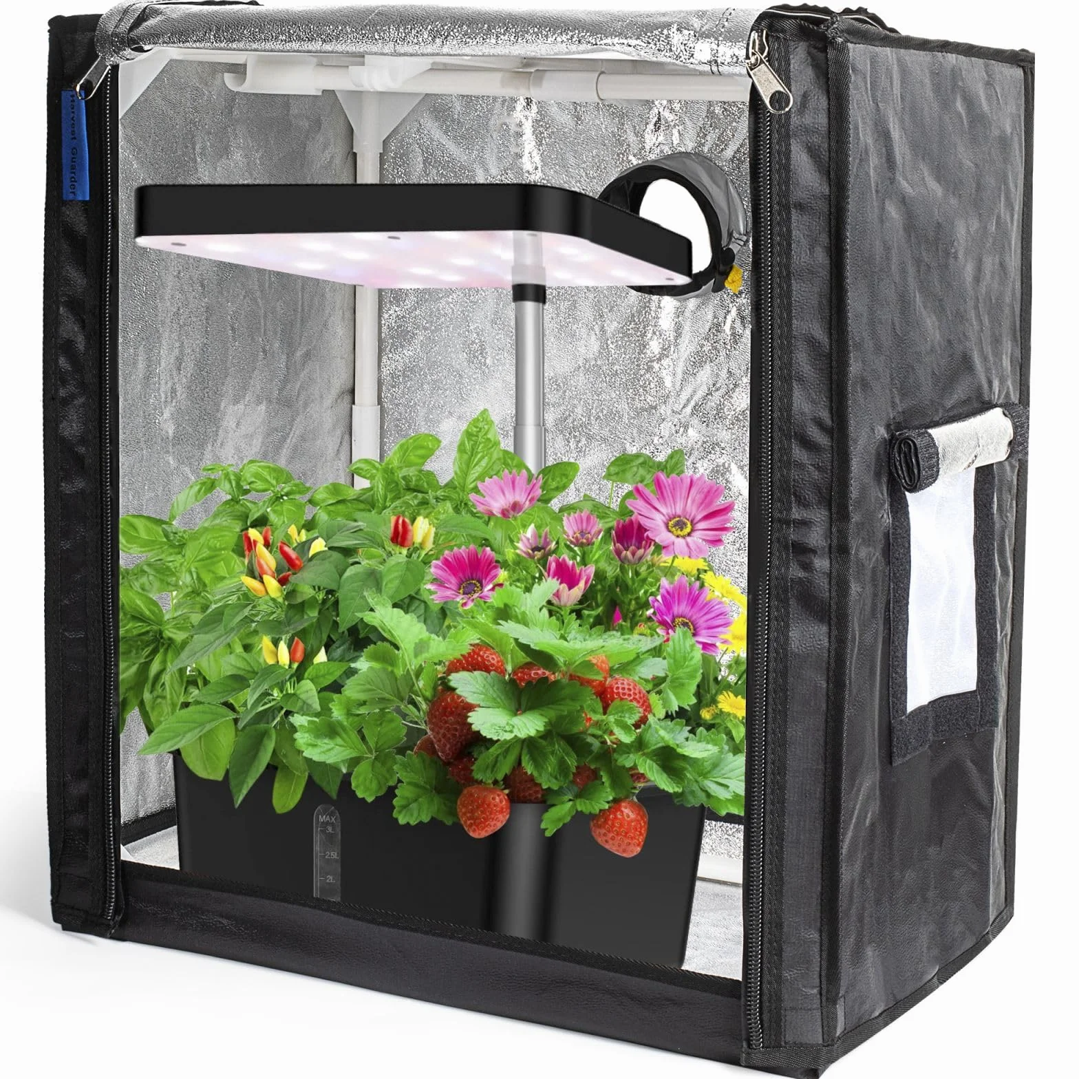 Mały namiot do uprawy aeroGarden do ogrodu wewnętrznego, mini namiot do uprawy hydroponicznej, obudowa ochronna do wewnętrznego ogrodu ziołowego: 48 x 35 x 55 cm