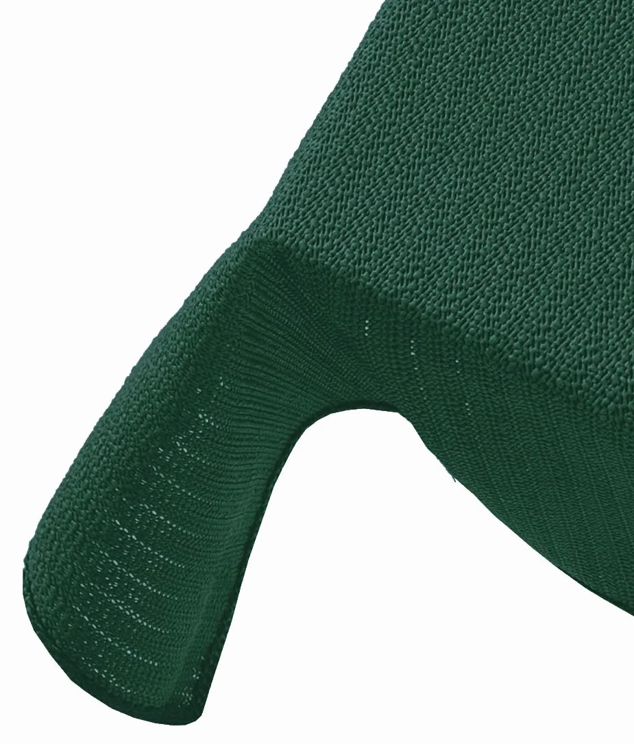 Obrus na stół ogrodowy antypoślizgowy z pianki 130 x 220 cm zielony prostokątny