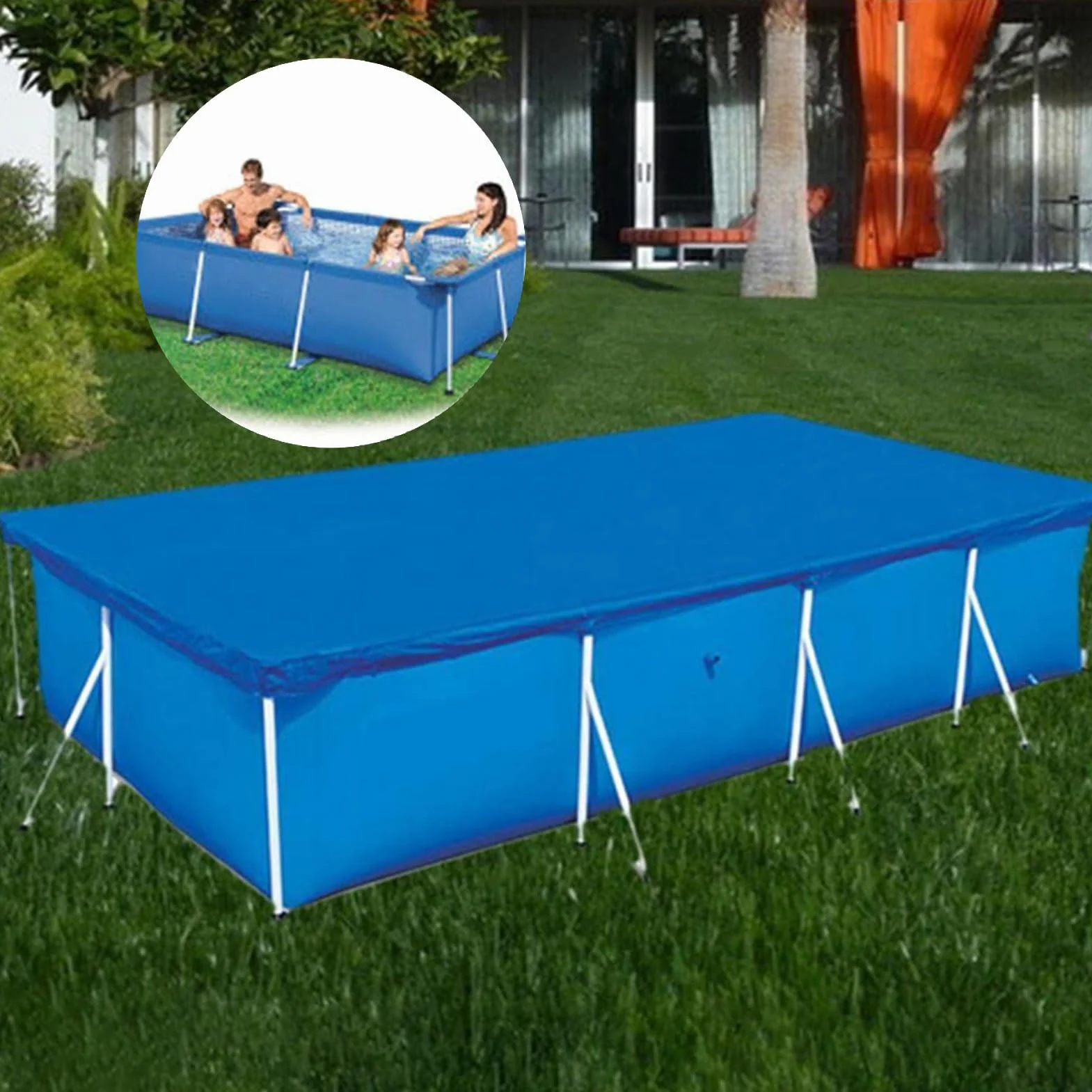 Plandeka 4x2 m odporna na UV i warunki atmosferyczne do ogrodu