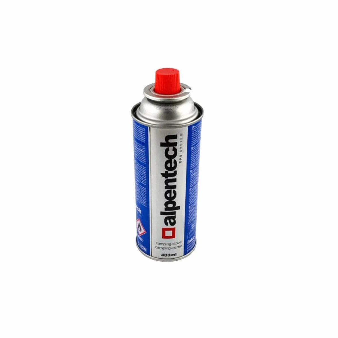 ALPENTECH - Wkład gazowy kempingowy 4 x 250 g butanowy UN2037 zatrzaskowe wkłady do kuchenek chwastów i lamp kempingowych
