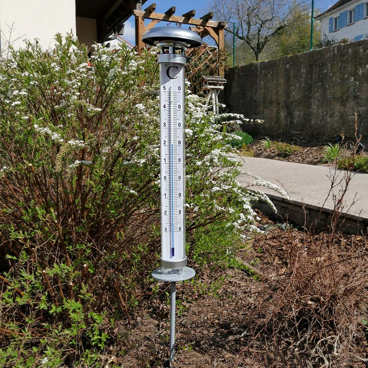 TFA Dostmann Solino 12.2057 analogowy termometr ogrodowy solarny odporny na warunki atmosferyczne