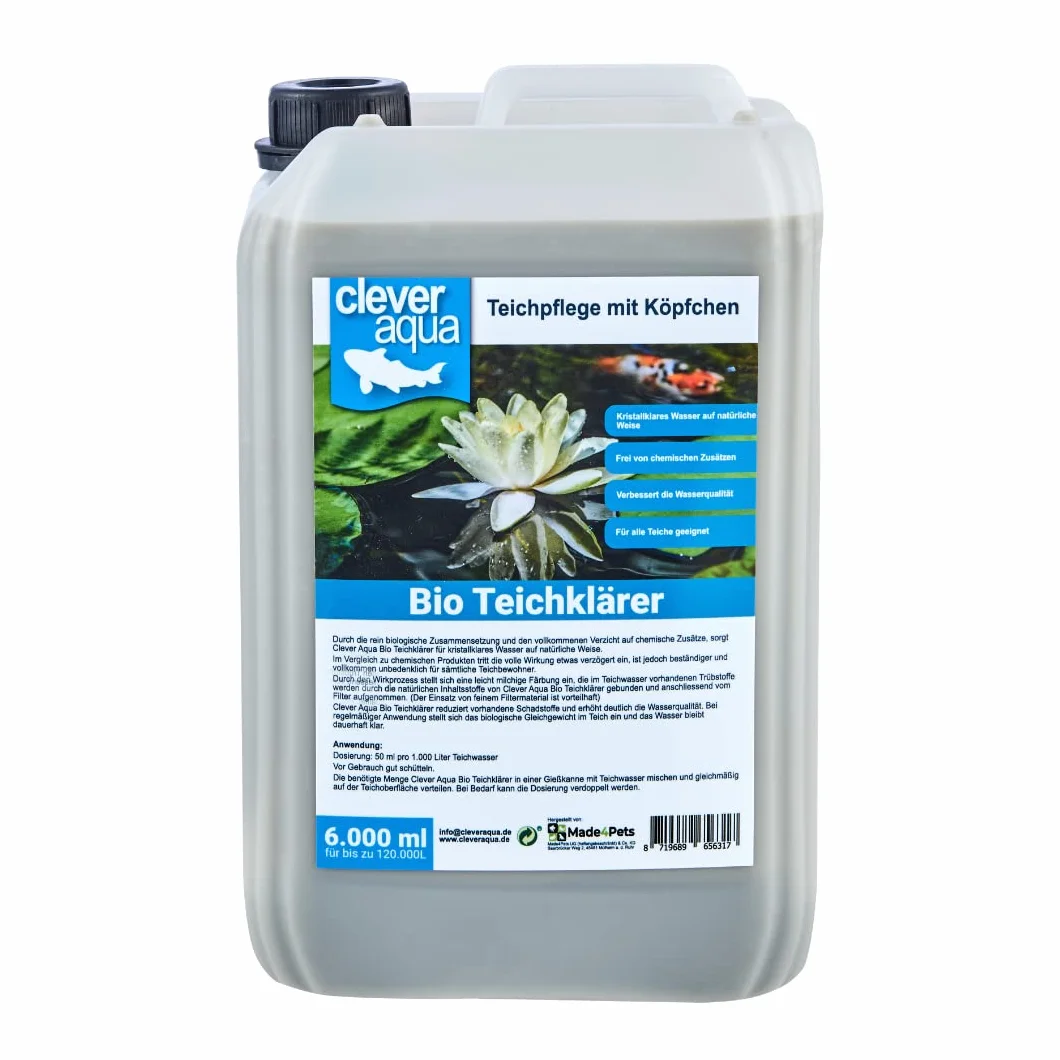 Bio sterylizator do stawu 6000 ml dla krystalicznie czystego stawu w naturalny sposób