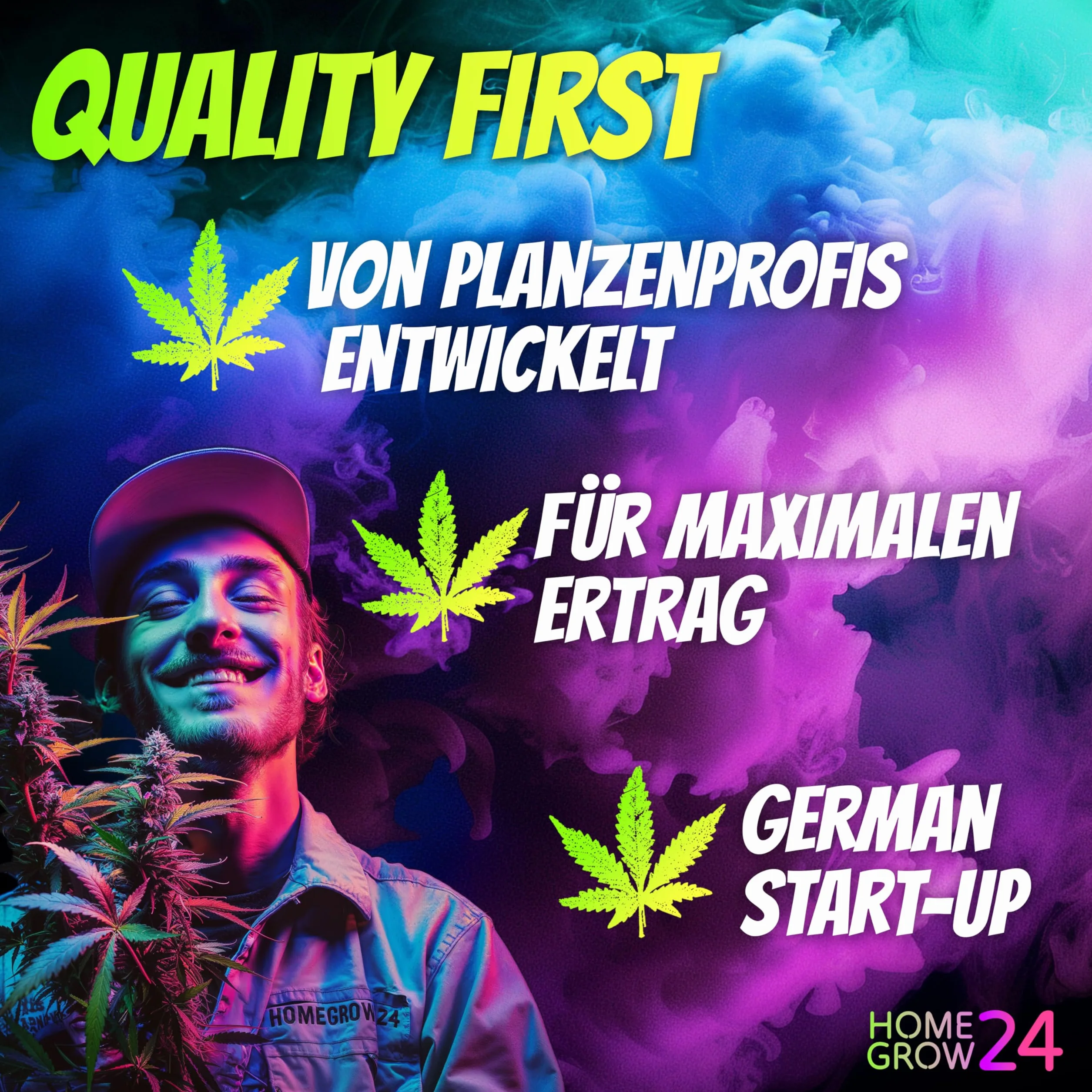 Homegrow24 Cannabis Trio Zestaw nawozów 3 x 500 ml