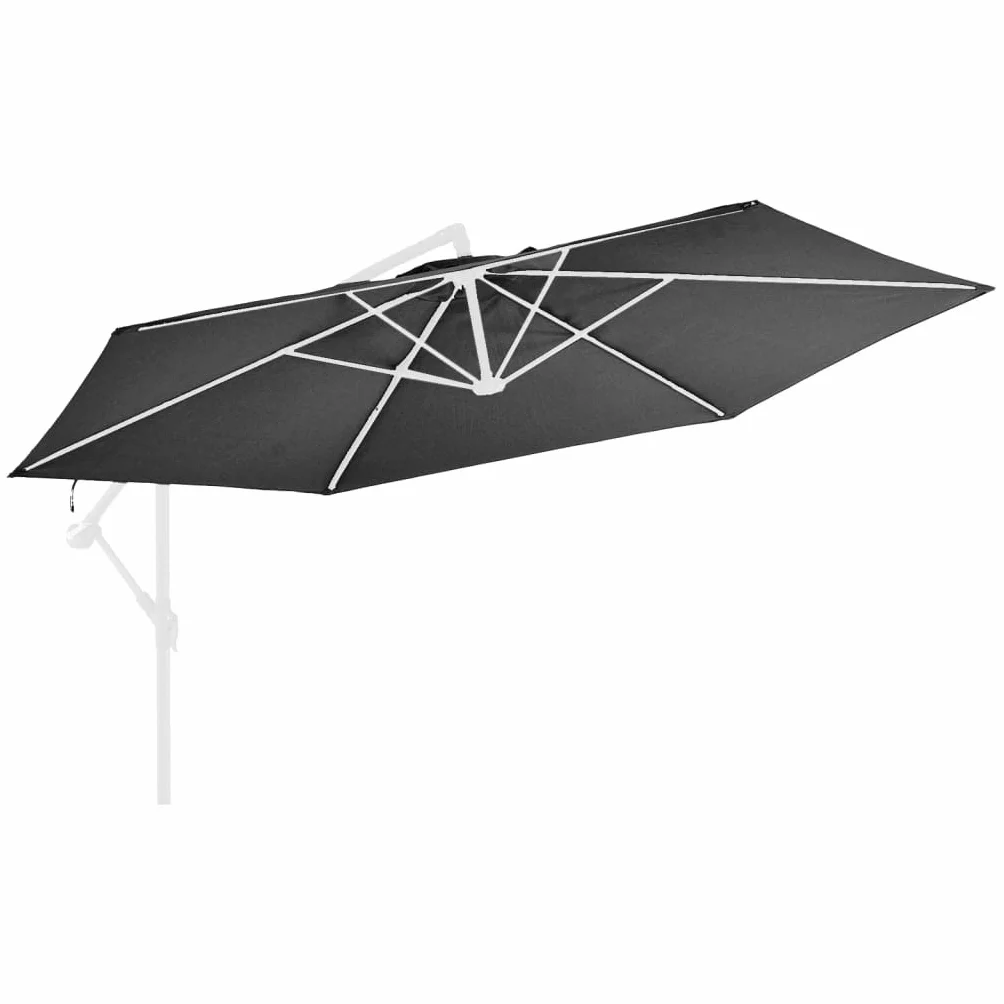 vidaXL Zamienne pokrycie parasola ogrodowego, antracytowe, 350 cm