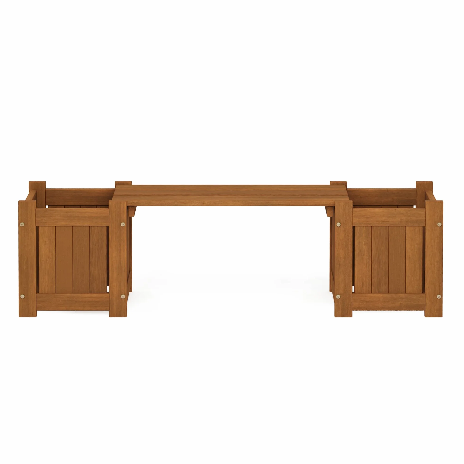Furinno FG20464 Mini skrzynka na rośliny z twardego drewna, drewno meranti, naturalne, 26,16 x 100,33 x 29,72