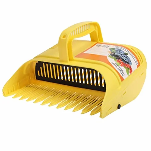 Plastikowy Grzebień do Zbierania Jagód, Grabie do Borówek z Pojemnikiem, 22x14x17cm