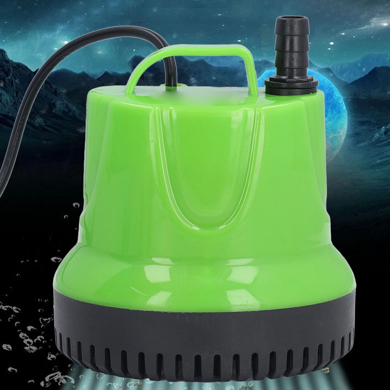 Zatapialna Pompa Użytkowa, 100 W 1189 GPH Pompa Fontannowa do Akwarium Wodnego o Wysokości Podnoszenia 14,8 Stopy, Inteligentna Osłona Grzewcza, do Basenu, Wanny z (Wtyczka UE