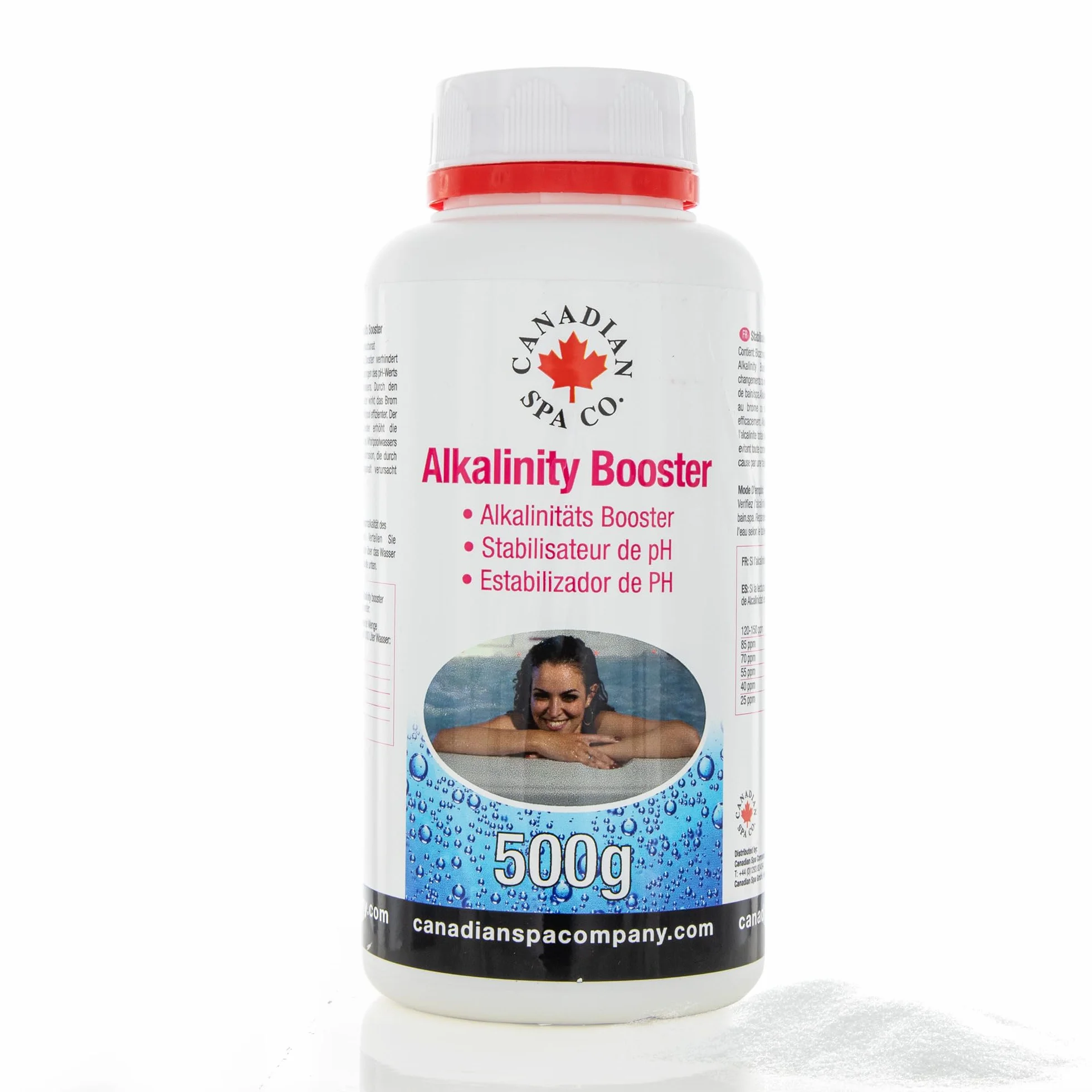 CANADIAN SPA CO. Alkalinity booster 500 g, granulki zwiększające zasadowość, stabilizator pH basenu, zwiększają zasadowość w basenie