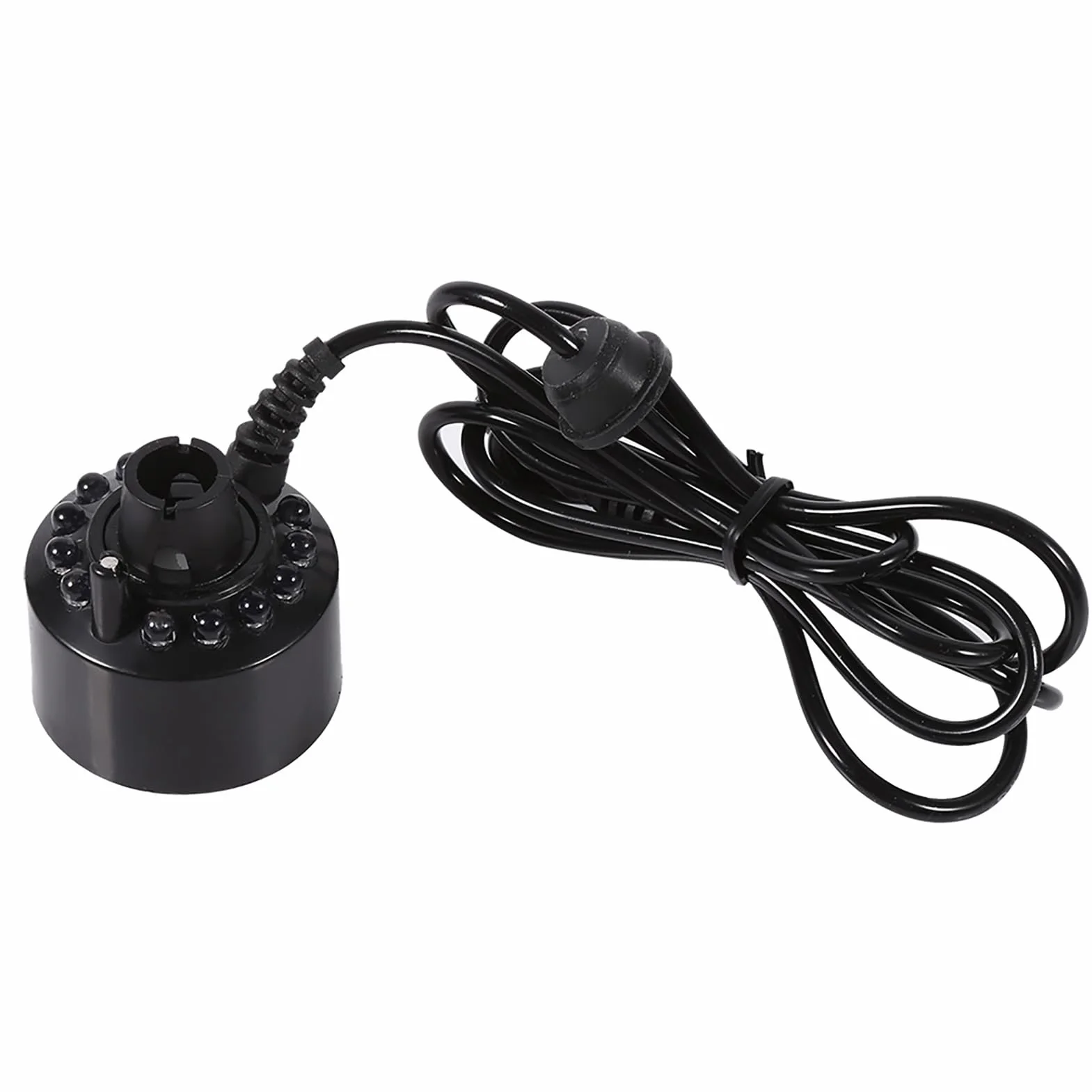 Mist Maker Fogger, 24V 12 LED Zmieniający Kolor Nawilżacz Ultradźwiękowy Mist Maker Water Pond Atomizer Nawilżacz Powietrza do Ogrodnictwa i Stawu