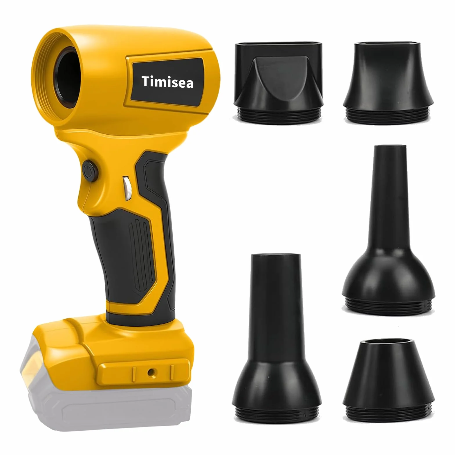 Dmuchawa do liści Turbo Jet do DEWALT 18 V/20 V, bezszczotkowy silnik, zmienna prędkość, puster do liści dla zwierząt domowych, komputerowych, grilla, śniegu i suszarki samochodowej (bez