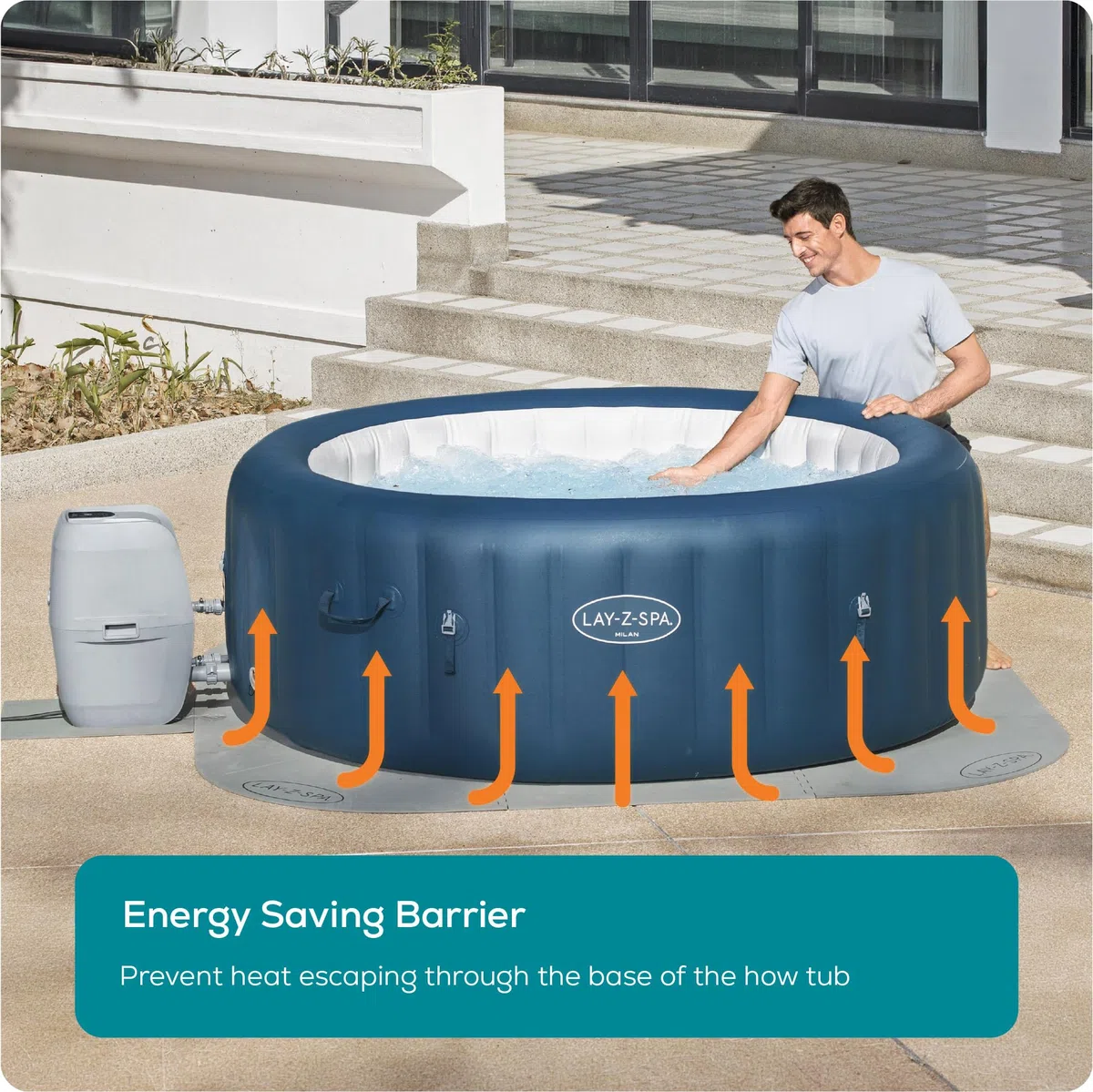 Bestway Lay-Z-Spa® 85"X85"/2.16M X 2.16M Floor Protector