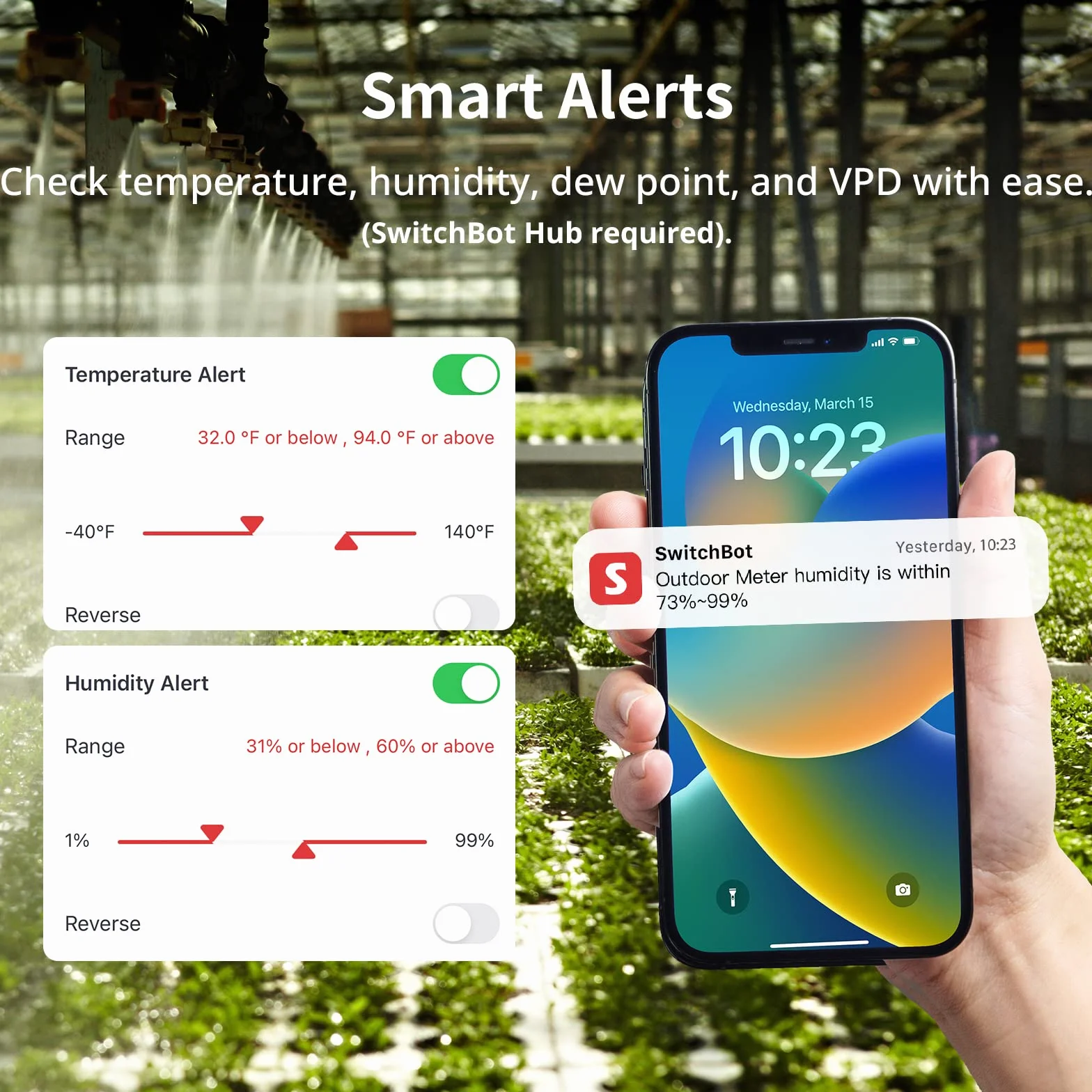 SwitchBot IP65 termometr z higrometrem Bluetooth 120 m czujnik wilgotności