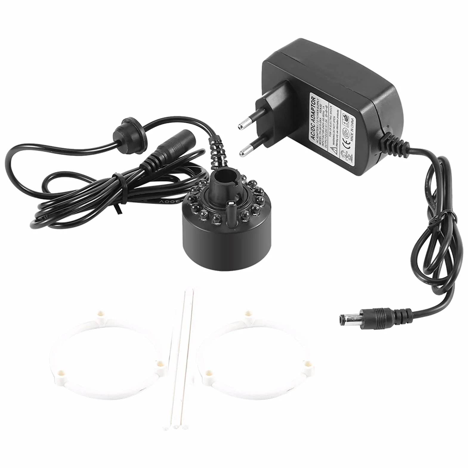 Nebler Wytwarzacz Mgły 110-240V 12LED Kolorowe do Fontanny Staw