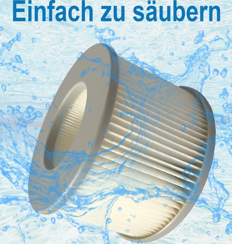Zapasowe filtry do MSPA, zestaw 4 zamiennych wkładów filtrujących do nadmuchiwanych basenów, wkład filtrujący, filtr wody do gorących łodzi podwodnych i przenośnego Bubble – model od 2020 roku