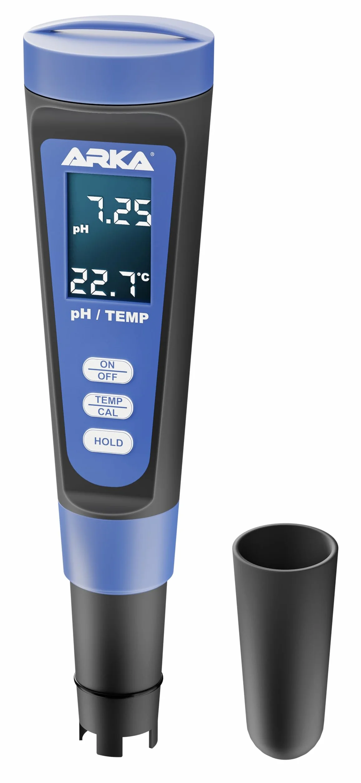 ARKA myAQUA pH/TDS/EC miernik jakości wody do pomiaru pH, TDS, EC i temperatury, w zestawie roztwór kalibracyjny, idealny do akwariów, basenów, stawów i wody pitnej