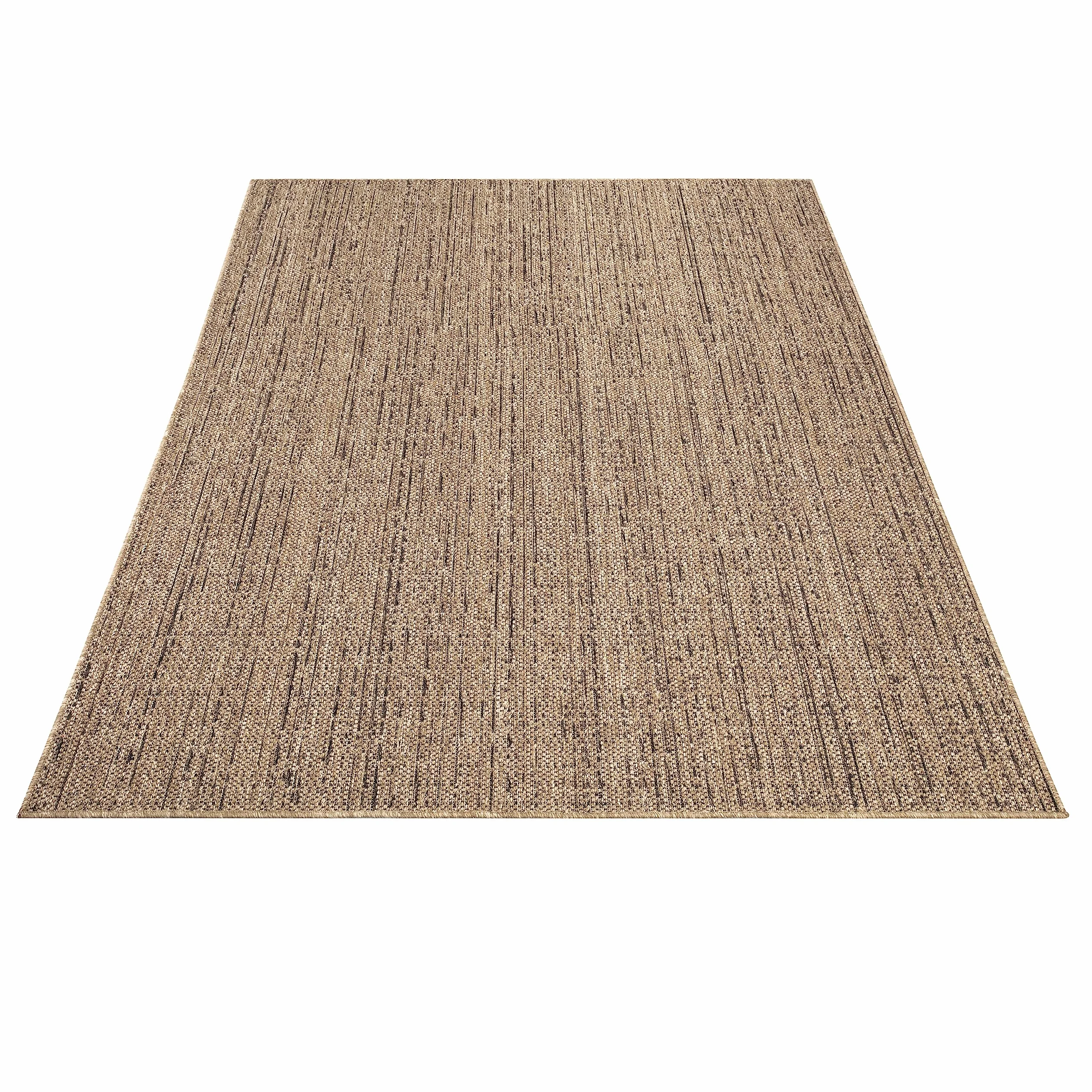 Paco Home Dywan Zewnêtrzny Taras Balkon Dywan Do Kuchni Mo¿na Praæ W Pralce Boho Jednokolorowy, Rozmiar:80x150 cm, Kolor: Be¿owy