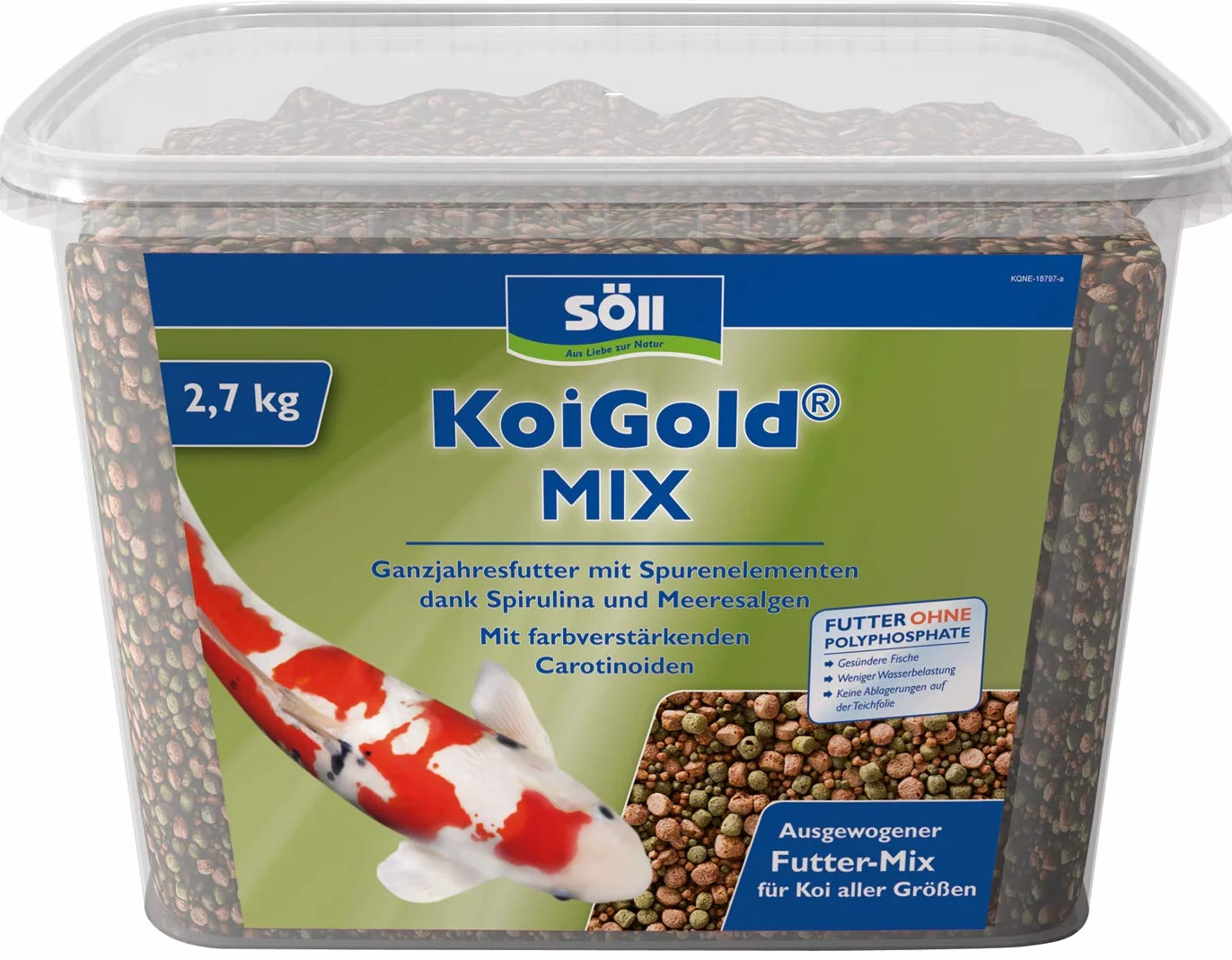 Söll KoiGold Mix kompletny pokarm dla ryb koi 2,4 kg