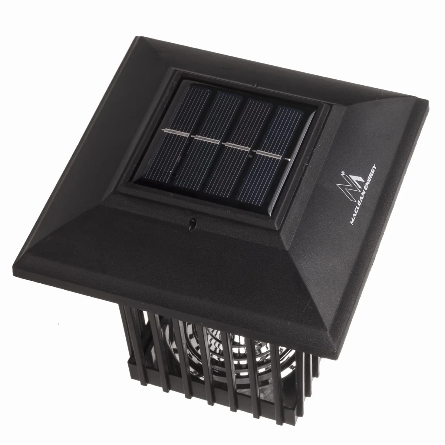 Maclean MCE448 Profesjonalna Solarna Lampa Owadobójcza UV na Komary, Ćmy, Owady, Odstraszacz na Komary do Ogrodu na UV, Stopień Ochrony: IP44, Lampa Solarna z Czujnikiem Zmierzchu, Lampa na Ćmy