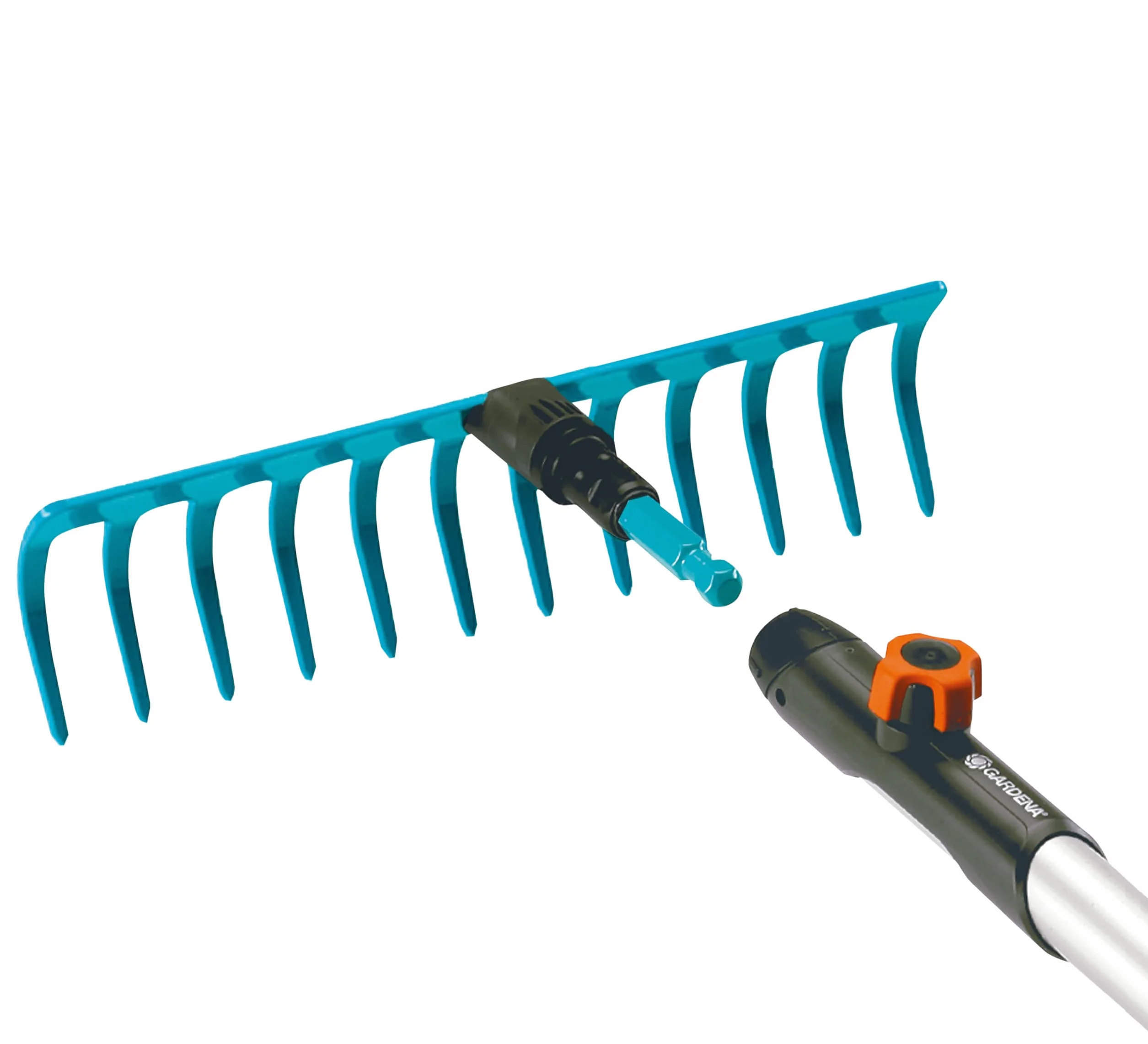 Gardena combisystem grabie: praktyczne grabie z 12 zębami, idealne narzędzie ogrodnicze do zgrabiania, usuwania chwastów i uprawy gleby, szer. robocza 30 cm, pasują do wszystkich trzonków cs (3177-20)