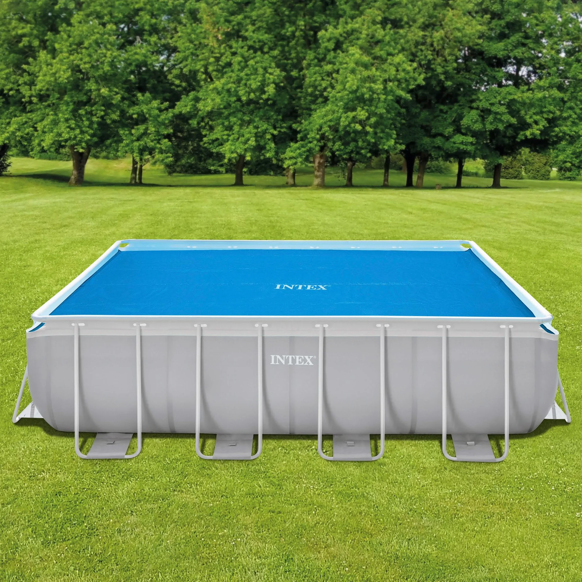 Intex Plandeka solarna do Ultra Frame prostokątna 488 x 244 cm grubość 160 mikronów Niebieska