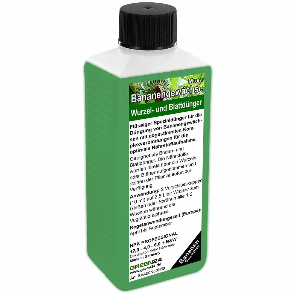 GREEN24 Nawóz bananowy NPK płynny 250 ml koncentrat do roślin tropikalnych
