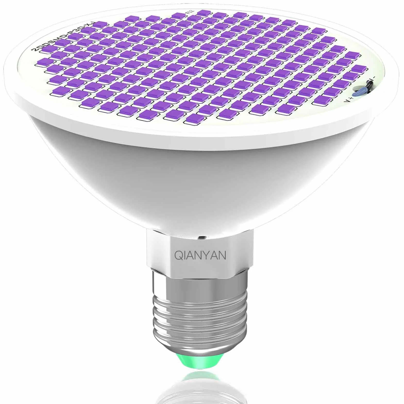 Żarówka LED UV do roślin domowych, pełne spektrum UVA/UVB 300-400 nm, stymulator chlorofilu i owocowania kwitnienia, energooszczędna lampa ultrafioletowa do hydroponiki i szklarni