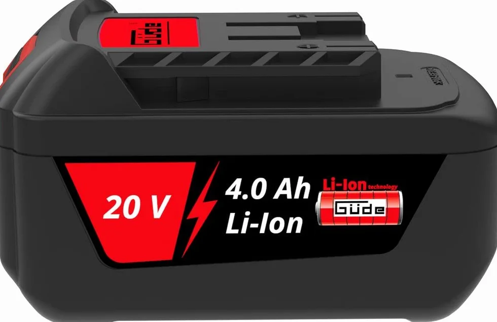 Güde 95811 zestaw akumulatorów AP 20-40.1 (20 V, akumulator litowo-jonowy, 4 Ah, moc akumulatora 80 Wh)